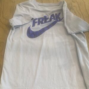 Nike Light Blue T-Shirt with Blue & BlackGraphic